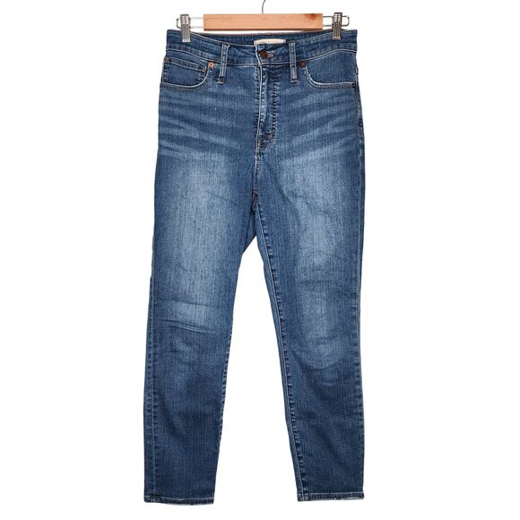 Madewell Curvy High-Rise Skinny Crop Jeans in Lander Wash 27 - Picture 1 of 11